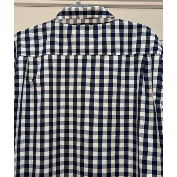 Lee Premium Quality Blue/White Check Men's XL Long Sleeve Shirt - Picture 9 of 12